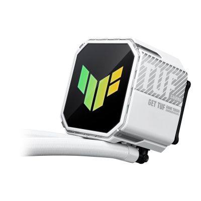9. ASUS TUF Gaming LC III 360 ARGB White Edition Obudowa komputera Chłodnica cieczy all-in-one 12 cm Biały