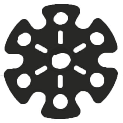 Akcesoria do kijów VIKING 5505 Talerzyki czarne
