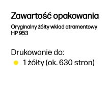 HP Oryginalny żółty wkład atramentowy 953