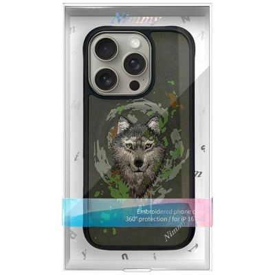 11. Etui Nimmy Wilk MagSafe na iPhone 16 Pro Max - szare