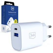 Ładowarka sieciowa 3mk FlowPower 25W 1A1C PD QC4+ - biała