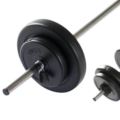 2. VIRTUFIT REGULOWANY ZESTAW SZTANGI - ZESTAW HANTLI - 30.5 KG - CZARNY