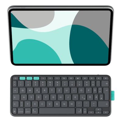 5. Logitech Flip Folio QWERTZ Niemiecki Bluetooth Grafitowy
