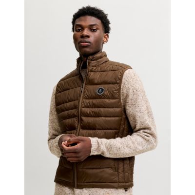 6. Jack&Jones męska kamizelka bezrękawnik JJEKINGSLEY LIGHT BODYWARMER COLLAR NOOS 12298870 COCCA