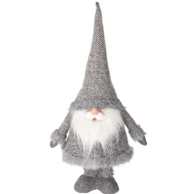 5. MIKOŁAJ NA TELESKOPOWYCH NOGACH 30X18X100CM SREBRNY