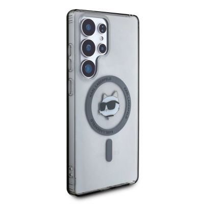 4. Etui Karl Lagerfeld Button Choupette Head Printed Logo MagSafe Samsung Galaxy S25 Ultra czarny