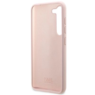 7. Etui Karl Lagerfeld Silicone Choupette na Samsung Galaxy S23 - różowe