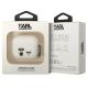 3. Etui Karl Lagerfeld Silicone Karl&Choupette na AirPods 3 - białe