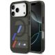 Etui BMW M IML Metal Buttons Tricolor Lines MagSafe na iPhone 17 Pro Max - czarne