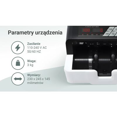 10. Extralink LockStar MG X-300 | Profesjonalna liczarka nominałowa do banknotów | UV, IR