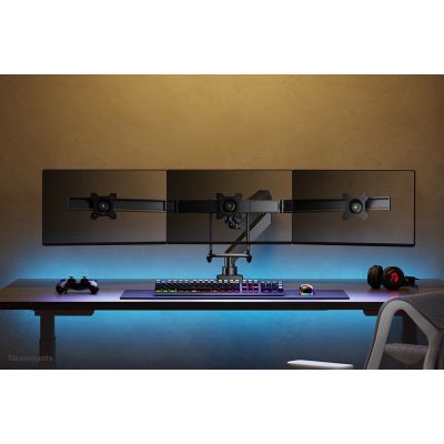 9. Neomounts NM-D775DX3BLACK uchwyt / stojak do monitorów 68,6 cm (27") Biurko Czarny