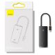23. Baseus Lite Series wielofunkcyjny HUB USB Typ C - 2 x USB 3.0 / USB Typ C PD / HDMI 1,4 / SD/TF czarny (WKQX050101)