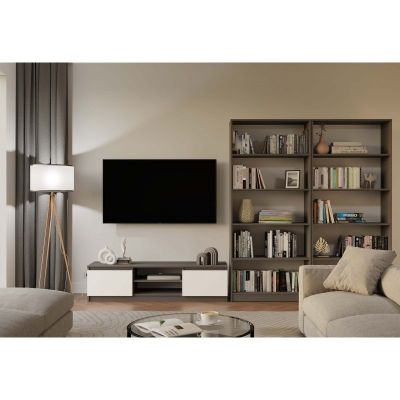 8. REGAŁ NA KSIĄŻKI 80 CM ANTRACYT