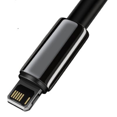 2. Baseus Tungsten kabel USB - Lightning 2,4 A 2 m czarny (CALWJ-A01)