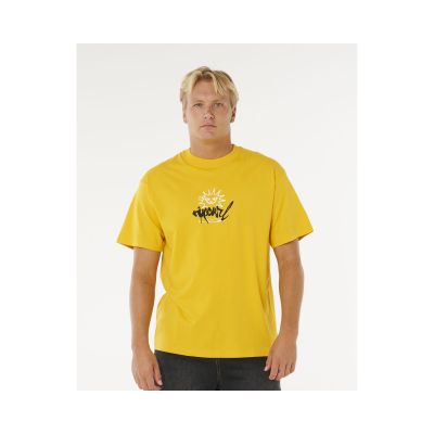 Koszulka męska RIP CURL Inner Visions Rotten Sun Tee żółta