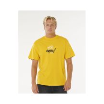 Koszulka męska RIP CURL Inner Visions Rotten Sun Tee żółta