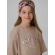 4. T-shirt oversize z nadrukiem dziewczęcy 4F 4FJRAW26TTSHF4242-83S