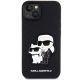 3. Etui Karl Lagerfeld Saffiano Karl & Choupette na iPhone 13 / 14 / 15 - czarne