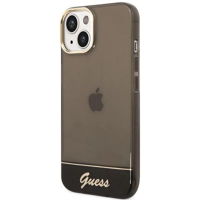 2. Etui Guess Translucent na iPhone 14 - czarne