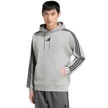 Bluza męska adidas Essentials 3-Stripes French Terry Hoodie szara KY4202