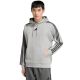 Bluza męska adidas Essentials 3-Stripes French Terry Hoodie szara KY4202