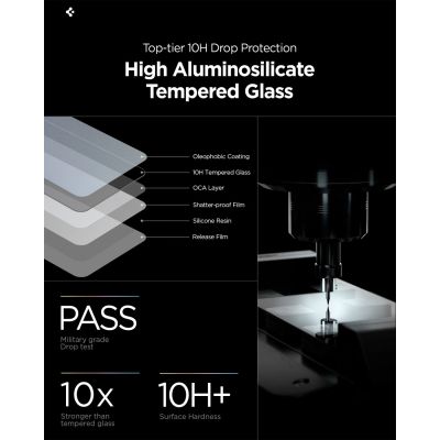 14. Szkło prywatyzujące Spigen Glas.Tr Ez Fit Pro HD 2-pack na Samsung Galaxy S26