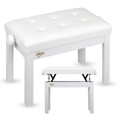 V-TONE PB3 WH ława do pianina keyboardu biała tapi