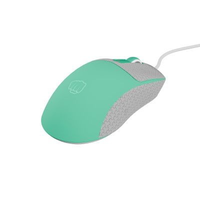 12. Mysz dla graczy Fury Tanto T4 12000DPI RGB miętowa gamingowa przewodowa