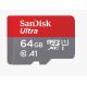 SANDISK ULTRA microSDXC 64GB 140MB/s + SD ADAPTER