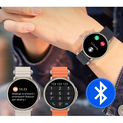 5. Smartwatch Damski RUBICON RNCF15 Tytan/Light Latte SMARUB260