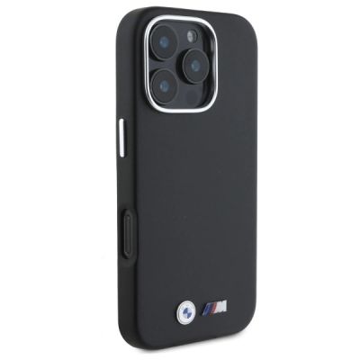 4. Etui BMW M Smooth Full Wrapped Metal MagSafe na iPhone 16 Pro Max - czarne
