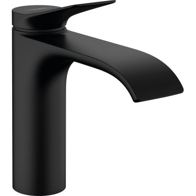 2. Hansgrohe Vivenis jednouchwytowa bateria umywalkowa 110 z podnoszoną zatyczką czarny mat