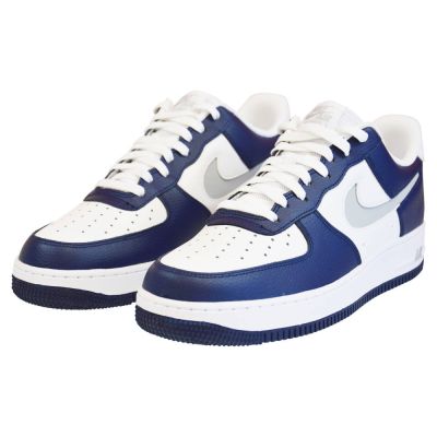 3. Buty męskie Nike Air Force 1 '07 Low White Navy Grey - DV3501-400