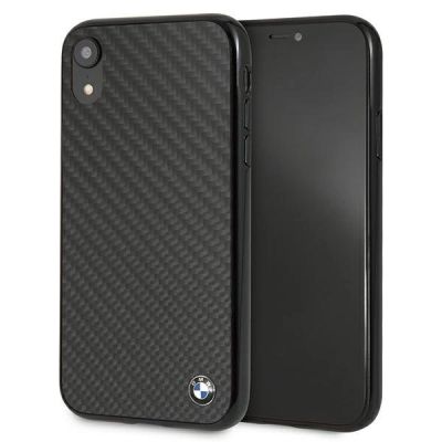 Etui BMW Siganture Carbon na iPhone Xr - czarne