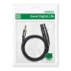 5. Ugreen kabel audio 3.5mm mini jack (męski) - XLR (żeński) 1m czarny (AV182)