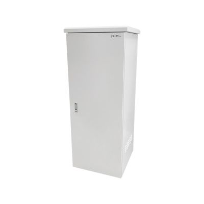 Zewnętrzna szafa rack IP55, stojąca 19" 42U 600x600, 4 belki nośne, 4 przepusty kablowe, kolor szary ALANTEC