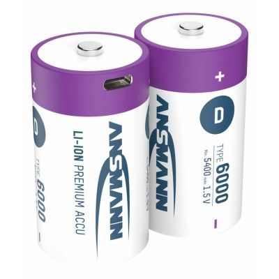 17. Ansmann 1314-0005 bateria do użytku domowego Bateria do ponownego naładowania D Litowo-jonowa (Li-Ion)