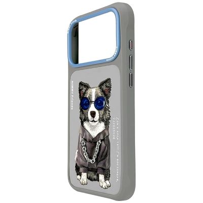 3. Etui Nimmy Glasses Cool nag na iPhone 17 Pro - szare