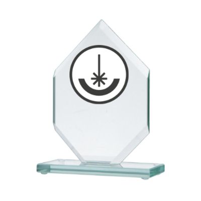 3. Trofeum szklane grawerowane