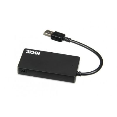 2. Hub IBOX USB 3.0 CZARNY 4-PORTY, SLIM IUH3F56 (4x USB 3.0; kolor czarny)