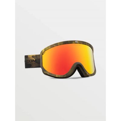5. Gogle narciarskie damskie/męskie Volcom Footprints snowboardowe zimowe czerwone (VG0622303)