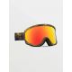 5. Gogle narciarskie damskie/męskie Volcom Footprints snowboardowe zimowe czerwone (VG0622303)