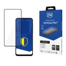 Wzmocnione szkło hartowane na cały ekran 3mk HardGlass Max Black na Motorola Moto G14