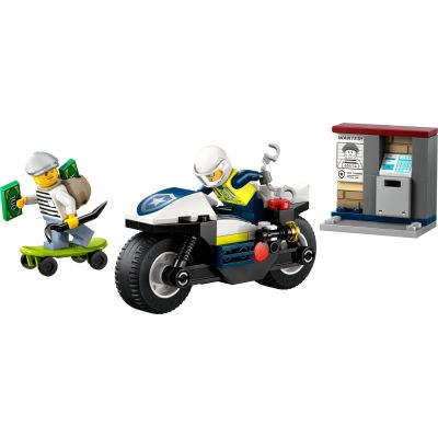 3. LEGO City 60455 Pościg na motocyklu policyjnym