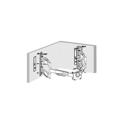 4. Uchwyt do TV LED/LCD 32-70" 45KG AR-85 reg. pion/poziom NAROŻNY 622mm