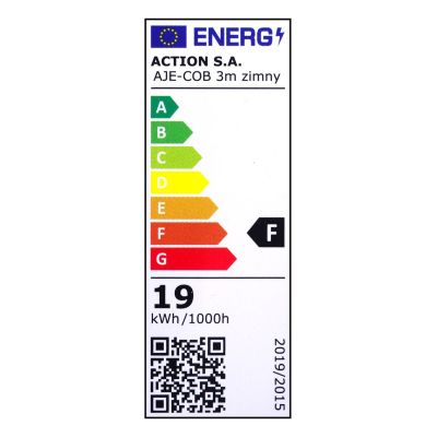 6. Taśma LED COB 3m z zasilaczem barwa zimna IP20
