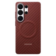 Etui Samsung Carbon Magnet Case do Samsung Galaxy S26 Ultra kompatybilne z MagSafe - czerwone