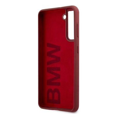 7. Etui BMW Silicone Signature Logo na Samsung Galaxy S21+ - czerwone
