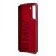 7. Etui BMW Silicone Signature Logo na Samsung Galaxy S21+ - czerwone