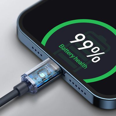 14. Kabel Baseus CAJY000301 Lightning - USB-C PD QC 20W 480Mb/s 2m - czarny